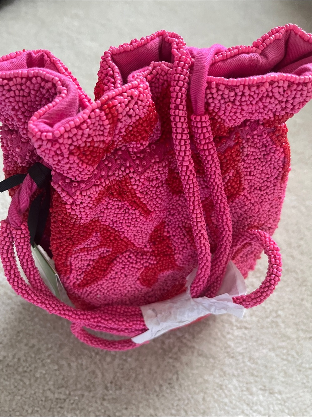 Kate Spade ♠️ Target 🎯 Beaded Drawstring Bucket Bag - Stylish Women’s Handbag.